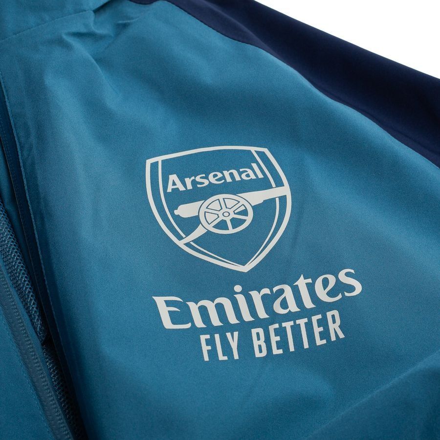 Arsenal Rain Jacket Tiro 25 - Blackened Blue/Night Indigo - Men's-SoccerKits Hub | Buy Soccer Jerseys Online